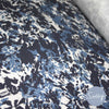 Light & Dark Blue Abstract Floral Print Fabric